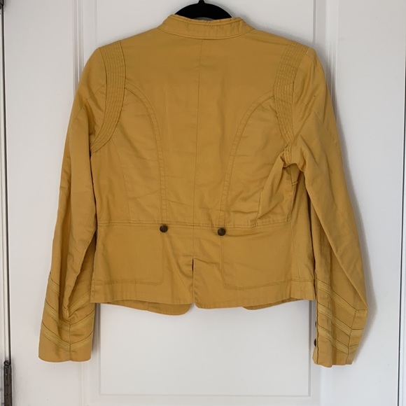 American Rag Mustard Stand Collar Button Front - Picture 4 of 5